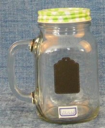 Glass mason bottle